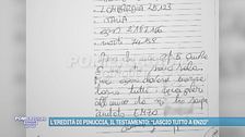 L'eredità di Pinuccia, il testamento: "Lascio tutto a Enzo"