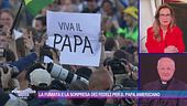 La fumata e la sorpresa dei fedeli per il Papa americano
