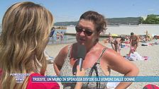 Trieste, un muro in spiaggia divide gli uomini dalle donne