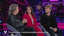 Red Canzian e i figli Chiara e Phil