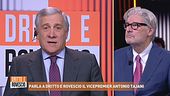 Parla a Dritto e rovescio il vicepremier Antonio Tajani