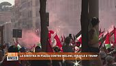 La sinistra in piazza contro Meloni, Israele e Trump