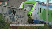 Milano, treno deraglia, diversi feriti