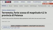 Ultim'ora: Terremoto in Basilicata