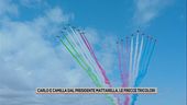 Carlo e Camilla dal presidente Mattarella, le frecce tricolori