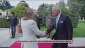 Reali in Italia, l'incontro tra il premier Meloni e Re Carlo e Camilla