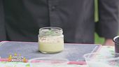 Crema pasticcera con croccante di sfoglia