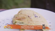 Farifrittata di ceci con zucchine e cipolla