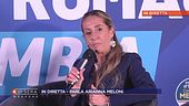 L'intervento in diretta di Arianna Meloni