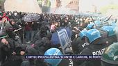 Corteo pro Palestina: scontri e cariche, 30 feriti
