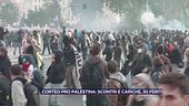 Roma, momenti di tensione al corteo pro Palestina