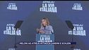 Giorgia Meloni ad Atreju attacca Landini e Schlein