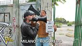 Cosa ci fa la sagoma di Brumotti nel boschetto della droga di Rogoredo?