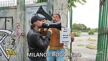 Cosa ci fa la sagoma di Brumotti nel boschetto della droga di Rogoredo?