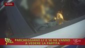 Parcheggi "selvaggi" dei taxi fuori dall'Olimpico: i tassisti tifosi della Lazio fanno lo stesso di quelli della Roma?