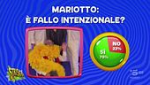 Il caso Mariotto, è fallo intenzionale o no? Primi risultati del sondaggio di Striscia