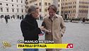 Stasera a Striscia: Jimmy Ghione pizzica Manlio Messina a gettare un mozzicone di sigaretta in una fioriera