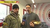 Tapiro d'oro a Zlatan Ibrahimovic dopo l'eliminazione del Milan dalla Champions League