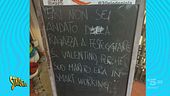 Cartelli su tutto, pure sul San Valentino boicottato quando i mariti sono in smart working!