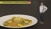 Il "Raviolone di pasta fresca ripieno di ricotta ed erbette" di Edoardo Valsecchi