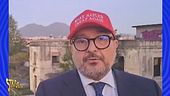 «Make Naples great again»: Sangiuliano lancia il berretto trumpiano