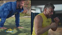 L'allenamento di Stefano Corti e Clemente Russo