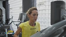 L'allenamento di Stefano Corti e Valentina Vezzali