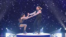 La prova sui pattini del duo Sturdust