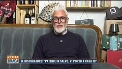 Il ristoratore Stefano Sinibaldi: "Patente in salvo, vi porto a casa io"