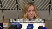 Articolo 5 per l'Ucraina: le parole di Giorgia Meloni