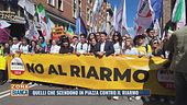 Quelli che scendono in piazza contro il riarmo