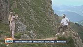Turisti impreparati e maleducati assaltano la montagna