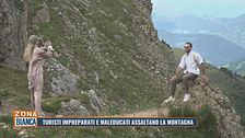 Turisti impreparati e maleducati assaltano la montagna