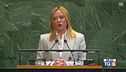 Meloni all'Onu: "Sospesi tra guerra e pace"