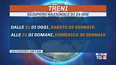 Sciopero dei treni oggi e domani