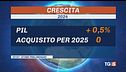 Pil +0,5% nel 2024, attesa per la Bce