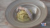 Gusto verde: Bigoli con radicchio e canocchie
