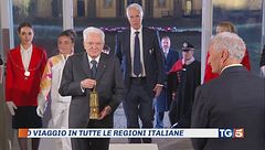 La fiamma olimpica accolta al Quirinale