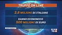 Truffe online, quasi 3 milioni le vittime