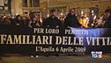 L'Aquila ricorda le 309 vittime del sisma