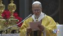 Prima Messa di Natale Papa ringrazia i fedeli