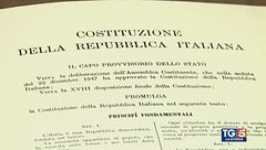 La firma della Costituzione italiana