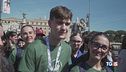 I giovani a San Pietro, l'omaggio a Francesco