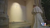 Ieri il Pontefice sulla tomba di Francesco