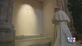 Ieri il Pontefice sulla tomba di Francesco
