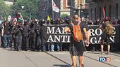 Scontri al corteo degli antagonisti