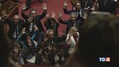 Voto decreto sicurezza, bagarre in aula Senato