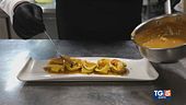 Gusto: tortelli di ricotta e tartufo bianchetto agli scampi