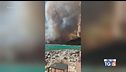 Fiamme in spiaggia, 200 in salvo via mare