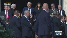L'arrivo di Donald Trump e Zelensky in Piazza San Pietro